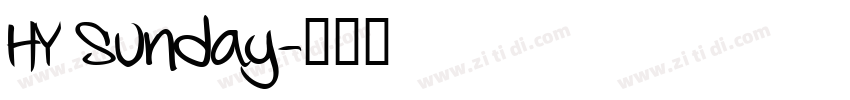 HY Sunday字体转换